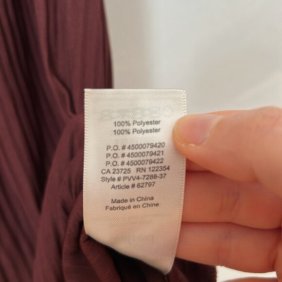 Aritzia Wilfred small Twirl Midi Pleated Skirt High Rise Brown espresso mocha - Picture 6 of 6